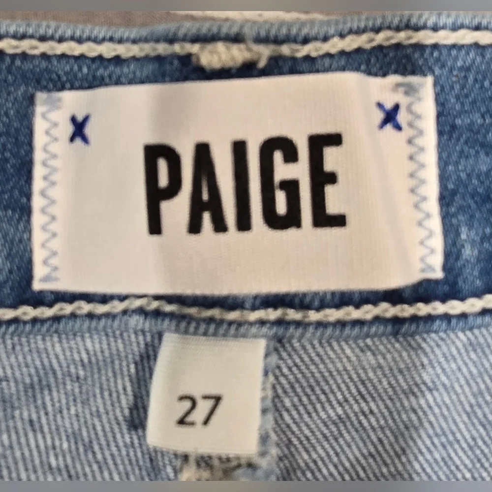 Paige Jimmy Jimmy Maternity Cuffed Denim Shorts Size 27 - Picture 4 of 7